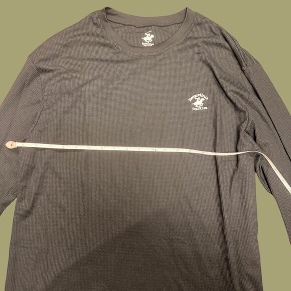Beverly Hills Polo Club Black Long Sleeve Thermal Top – Size L | Streetwear - Picture 7 of 8